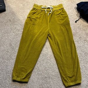 Free people jogger sweats green M